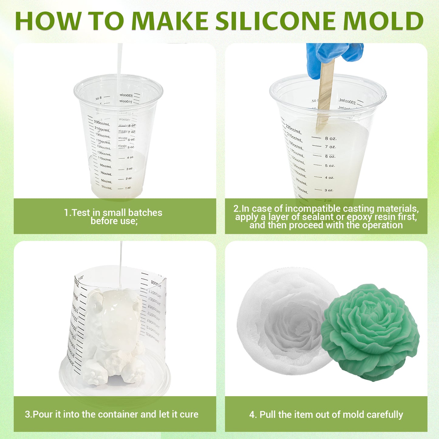 SHORE RESIN Silicone Mold Making Kit 2 Gallon