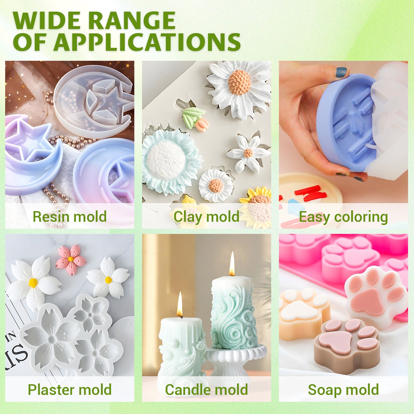 SHORE RESIN Silicone Mold Making Kit 2 Gallon