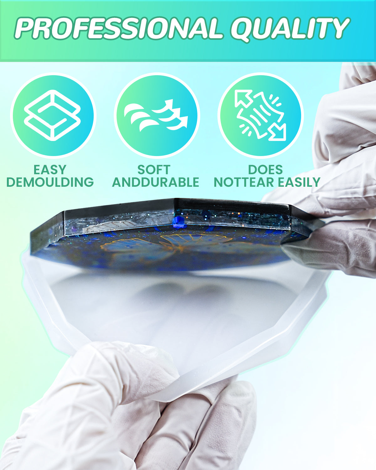 SHORE RESIN 12 Pcs Coaster Resin Molds Silicone