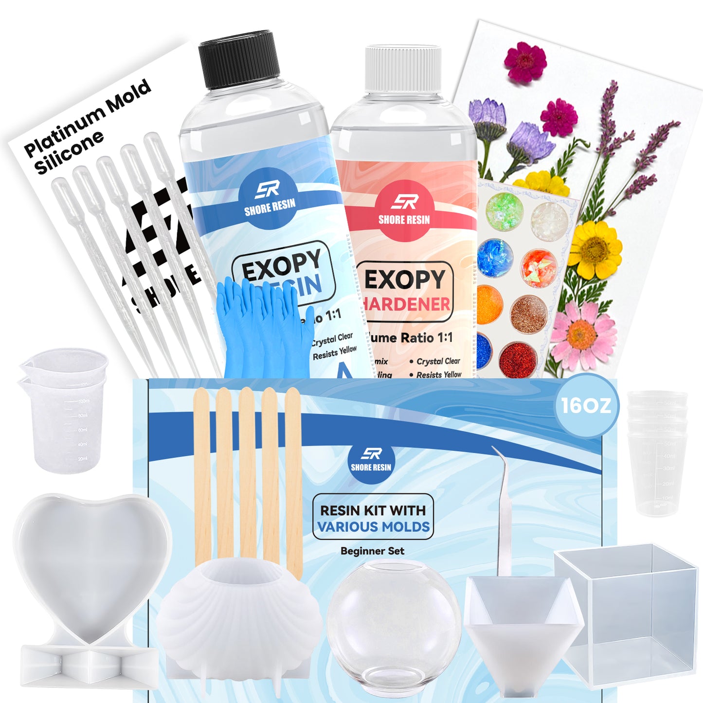16oz Epoxy Resin Kit for Beginners