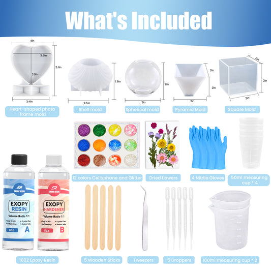 16oz Epoxy Resin Kit for Beginners